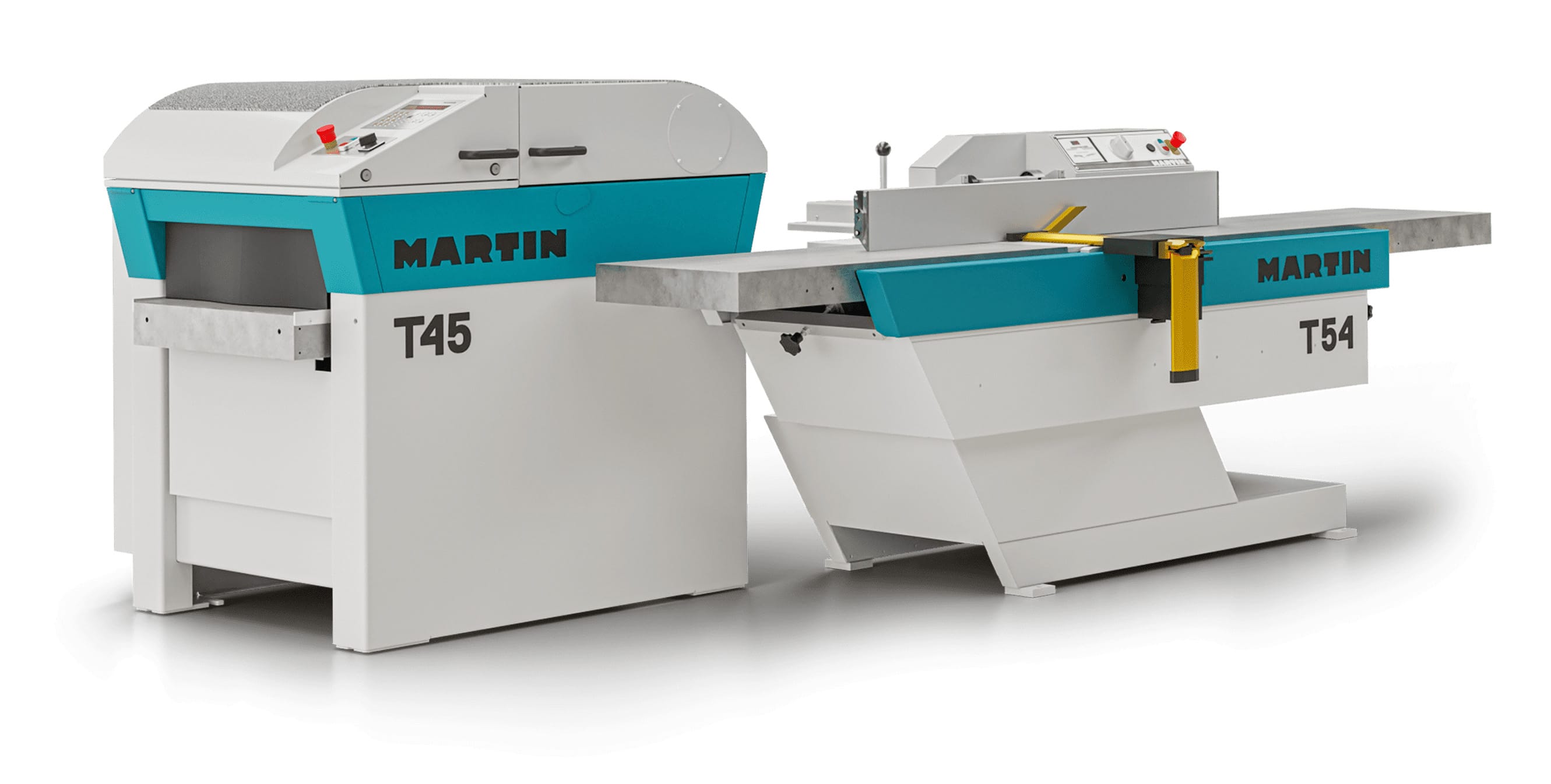 MARTIN Hobelmaschinen T45 und T54 in kombinierter Aufstellung